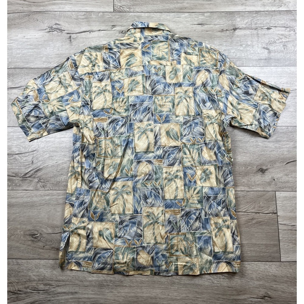 Tori Richard Vintage Hawaiian Shirt Mens Small Cotton Lawn Floral Palm Made USA - Picture 10 of 11